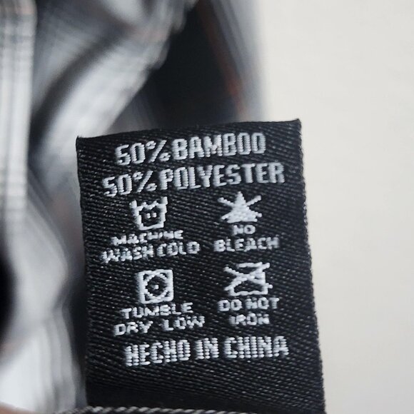 Dixxon Flannel Company Shirt Mens XL Black White Ross Alley Bamboo Blend Plaid - Picture 7 of 10